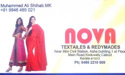 NOVA, TEXTILES,  service in Koduvally, Kozhikode